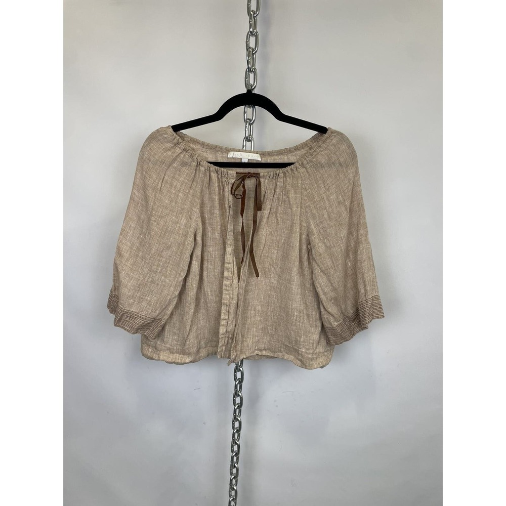 Linen Erica Tanov Jacket Top Size 1